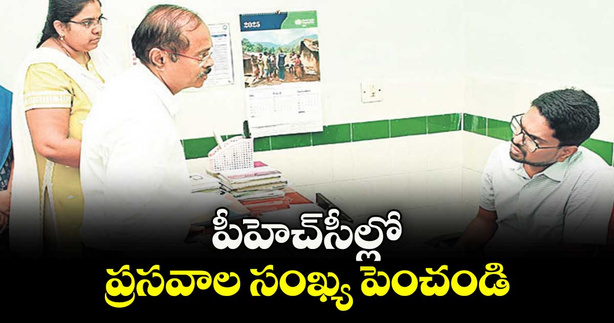 పీహెచ్సీల్లో ప్రసవాల సంఖ్య పెంచండి