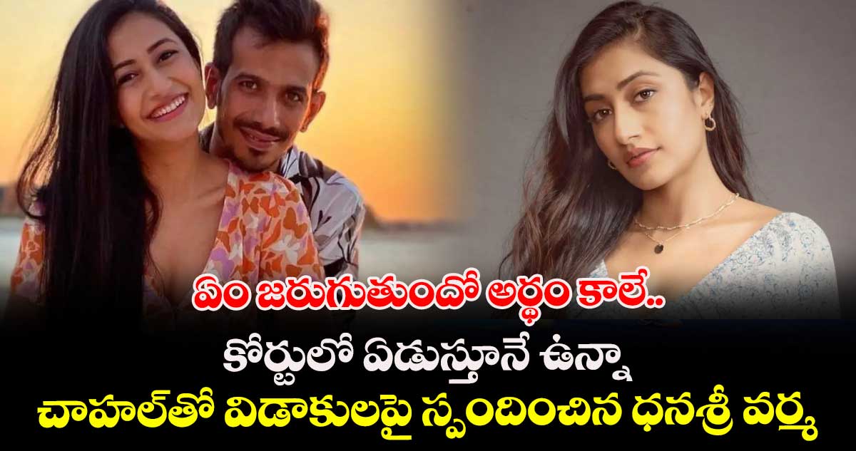 ఏం జరుగుతుందో అర్థం కాలే.. కోర్టులో ఏడుస్తూనే ఉన్నా: చాహల్తో విడాకులపై స్పందించిన ధనశ్రీ వర్మ