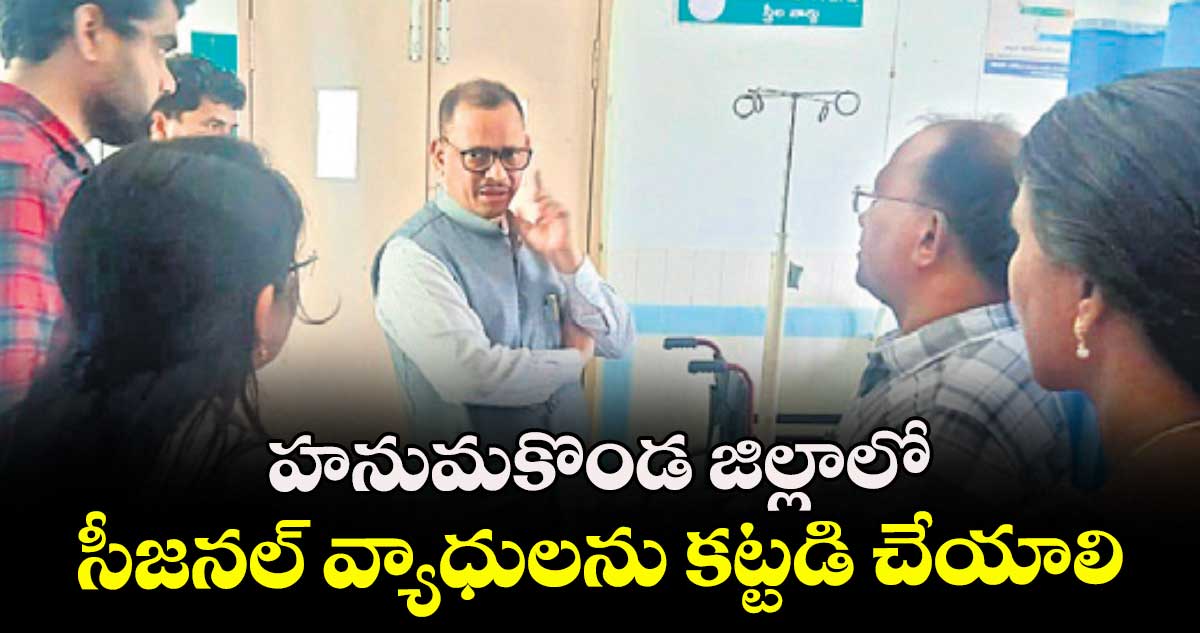 హనుమకొండ జిల్లాలో సీజనల్ వ్యాధులను కట్టడి చేయాలి : డైరెక్టర్ ఆఫ్ హెల్త్ బి.రవీంద్రనాయక్ 