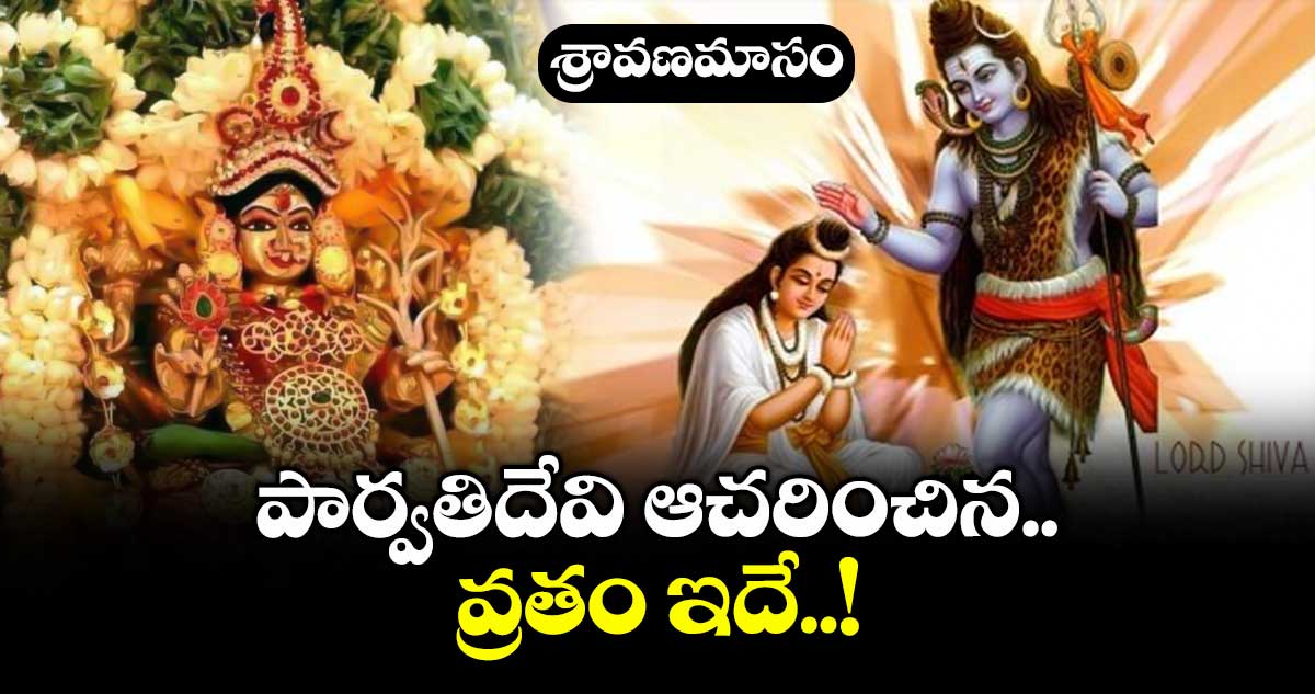 శ్రావణమాసం : పార్వతిదేవి ఆచరించిన వ్రతం ఇదే..! 