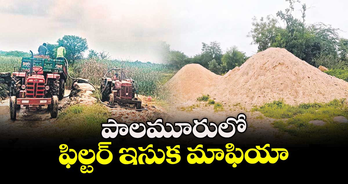 పాలమూరులో.. ఫిల్టర్ ఇసుక మాఫియా