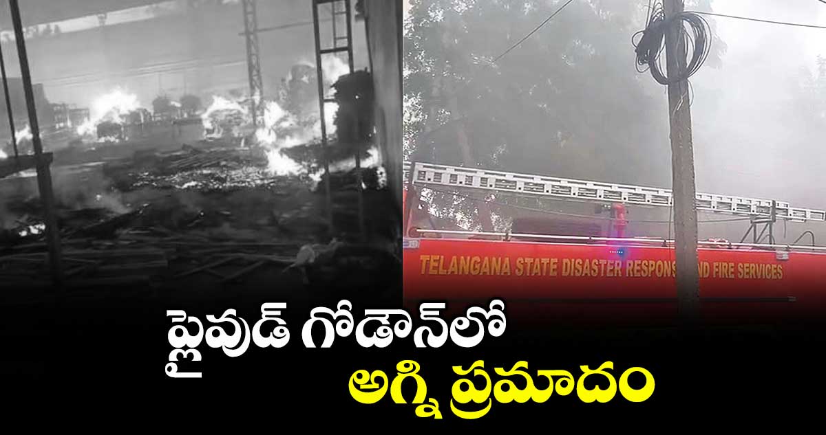ప్లైవుడ్ గోడౌన్లో అగ్ని ప్రమాదం