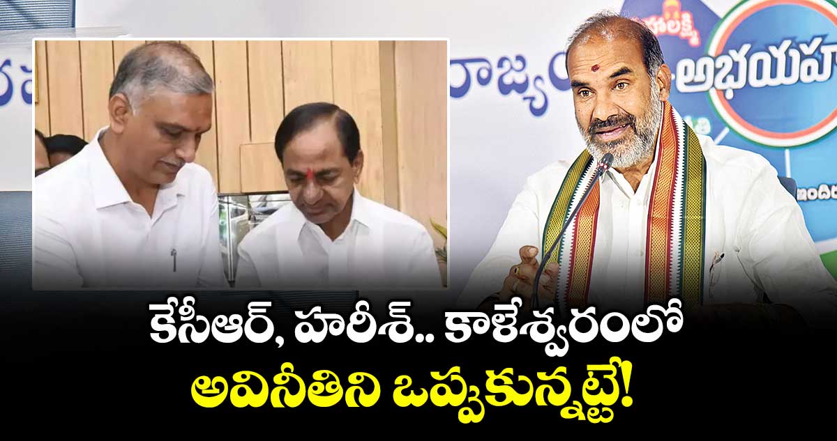 కేసీఆర్, హరీశ్.. కాళేశ్వరంలో అవినీతిని ఒప్పుకున్నట్టే!: విప్ ఆది శ్రీనివాస్