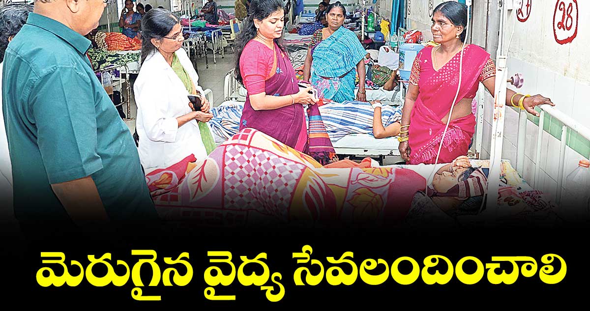 మెరుగైన వైద్య సేవలందించాలి : కలెక్టర్ స్నేహ శబరీశ్ 