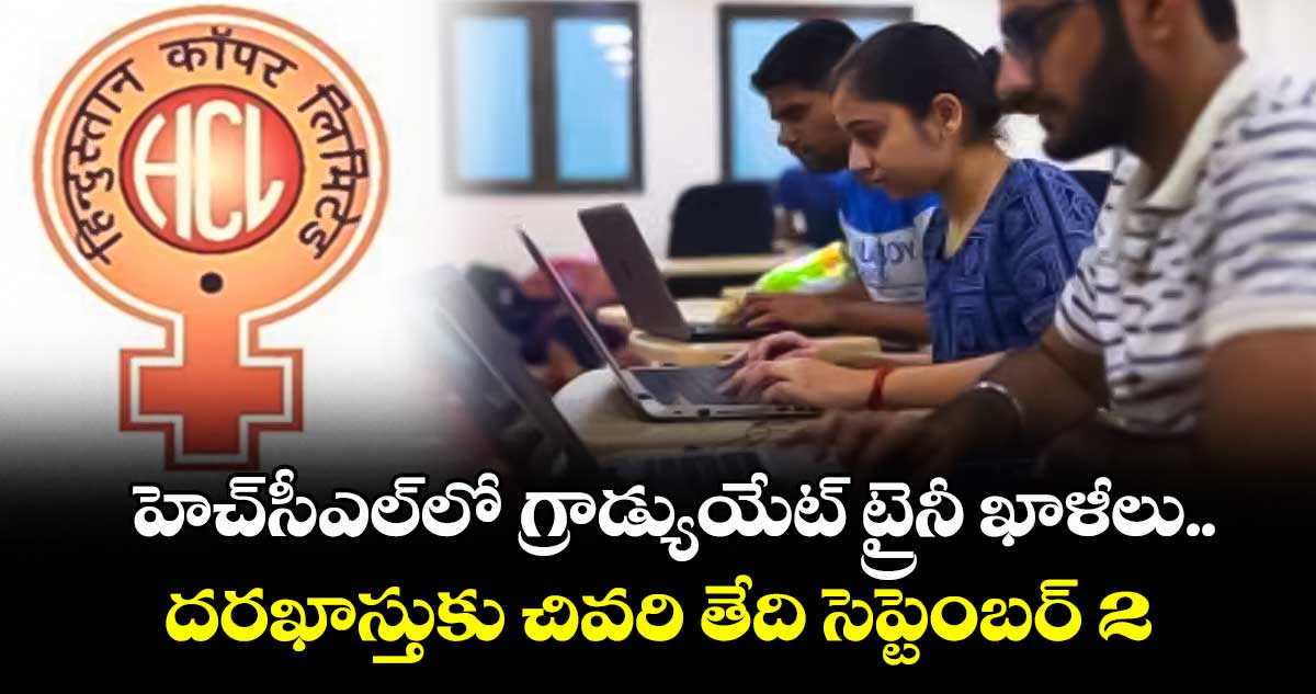 హెచ్సీఎల్లో గ్రాడ్యుయేట్ ట్రైనీ ఖాళీలు.. దరఖాస్తుకు చివరి తేది సెప్టెంబర్ 2