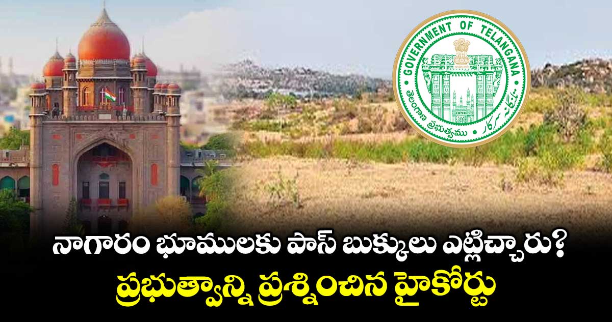 నాగారం భూములకు పాస్‌‌ బుక్కులు ఎట్లిచ్చారు?..ప్రభుత్వాన్ని ప్రశ్నించిన హైకోర్టు