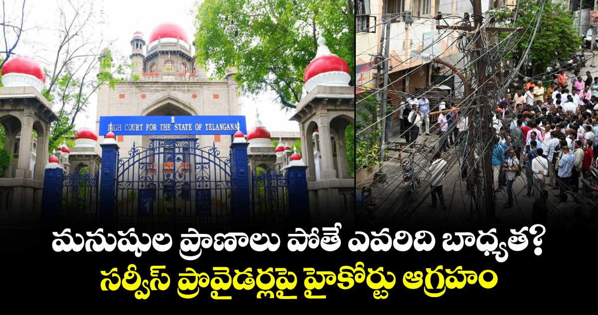 మనుషుల ప్రాణాలు పోతే ఎవరిది బాధ్యత?..సర్వీస్‌‌‌‌‌‌‌‌ ప్రొవైడర్లపై హైకోర్టు ఆగ్రహం