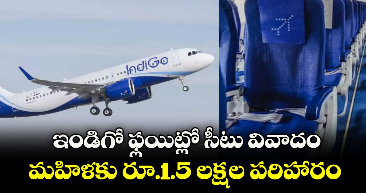 మహిళకు తడిసిన సీట్ ఇచ్చినందుకు ఇండిగోకు షాక్.. రూ.1.5 లక్షల పరిహారం ఇవ్వాల్సిందే..