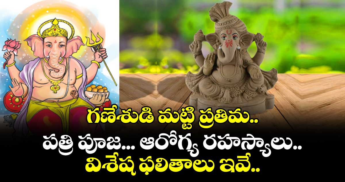 Ganesh Chaturdhi 2025: గణేశుడి మట్టి ప్రతిమ.. పత్రి పూజ ... ఆరోగ్య రహస్యాలు.. విశేష ఫలితాలు ఇవే..