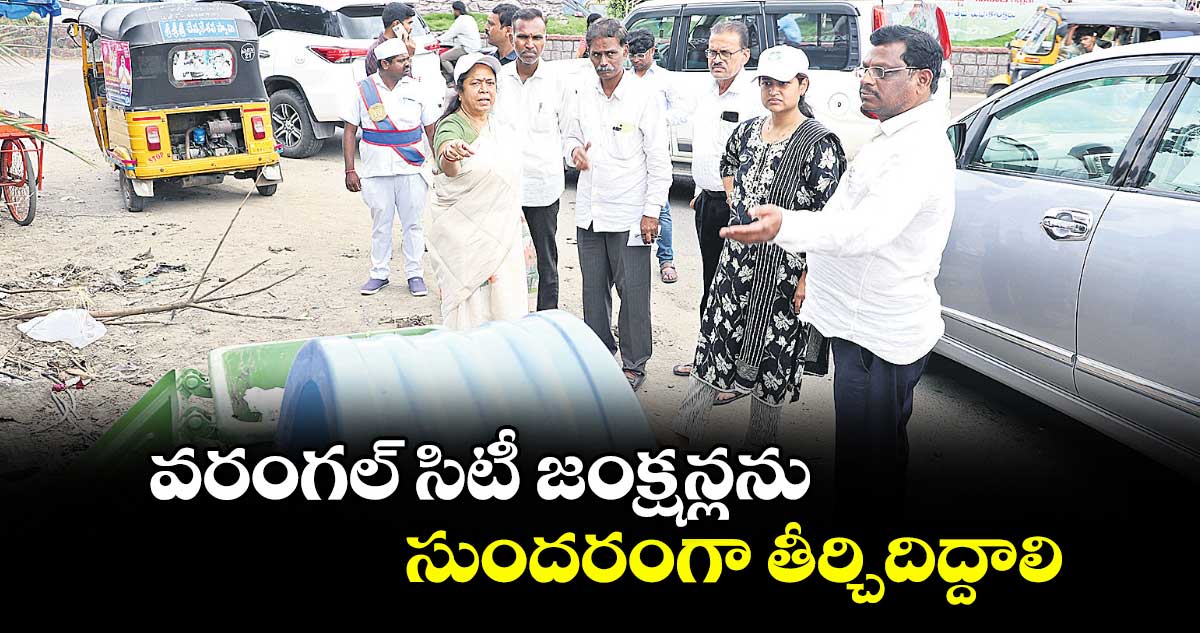 వరంగల్ సిటీ జంక్షన్లను సుందరంగా తీర్చిదిద్దాలి : గుండు సుధారాణి