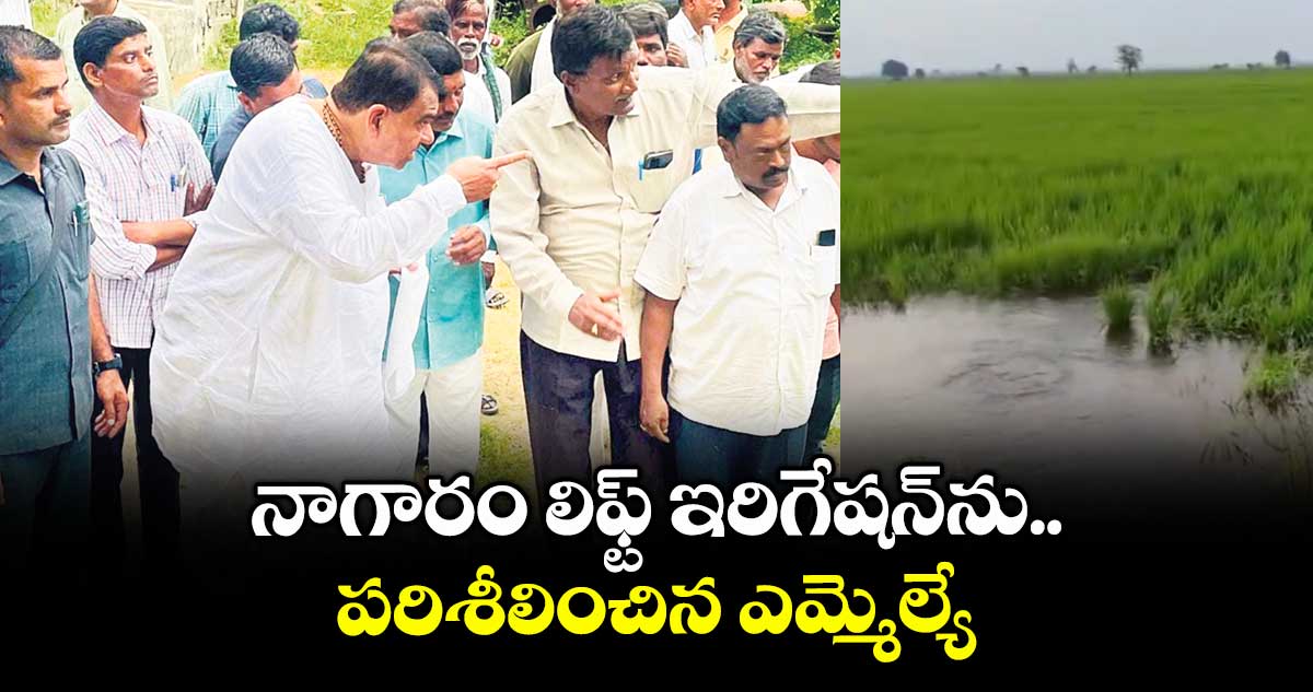 నాగారం లిఫ్ట్ ఇరిగేషన్ను పరిశీలించిన ఎమ్మెల్యే