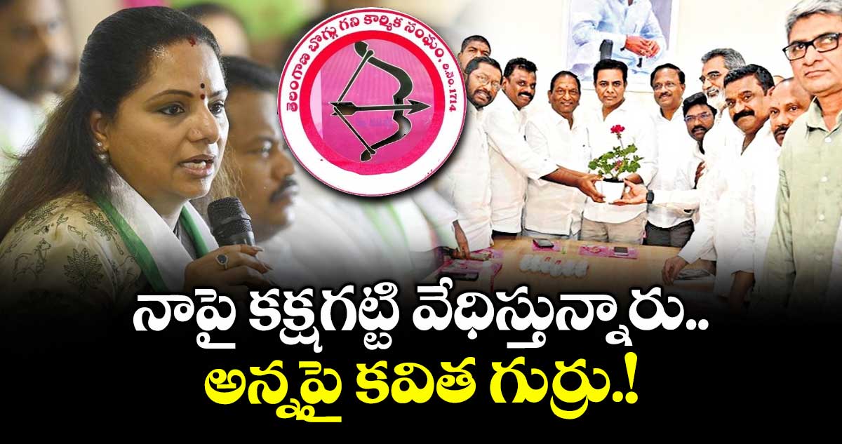 నాపై కక్షగట్టి వేధిస్తున్నారు.. అన్నపై కవిత గుర్రు.!