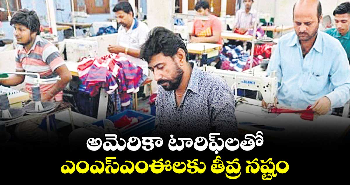 అమెరికా టారిఫ్‌‌‌‌లతో ఎంఎస్‌‌‌‌ఎంఈలకు తీవ్ర నష్టం