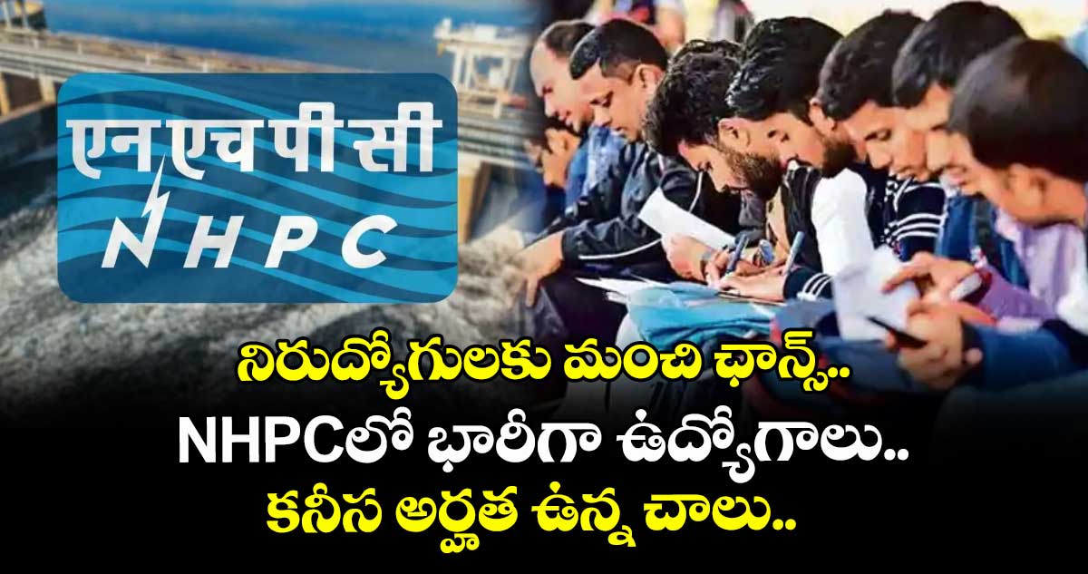 నిరుద్యోగులకు మంచి ఛాన్స్.. NHPCలో భారీగా ఉద్యోగాలు.. కనీస అర్హత ఉన్న చాలు..