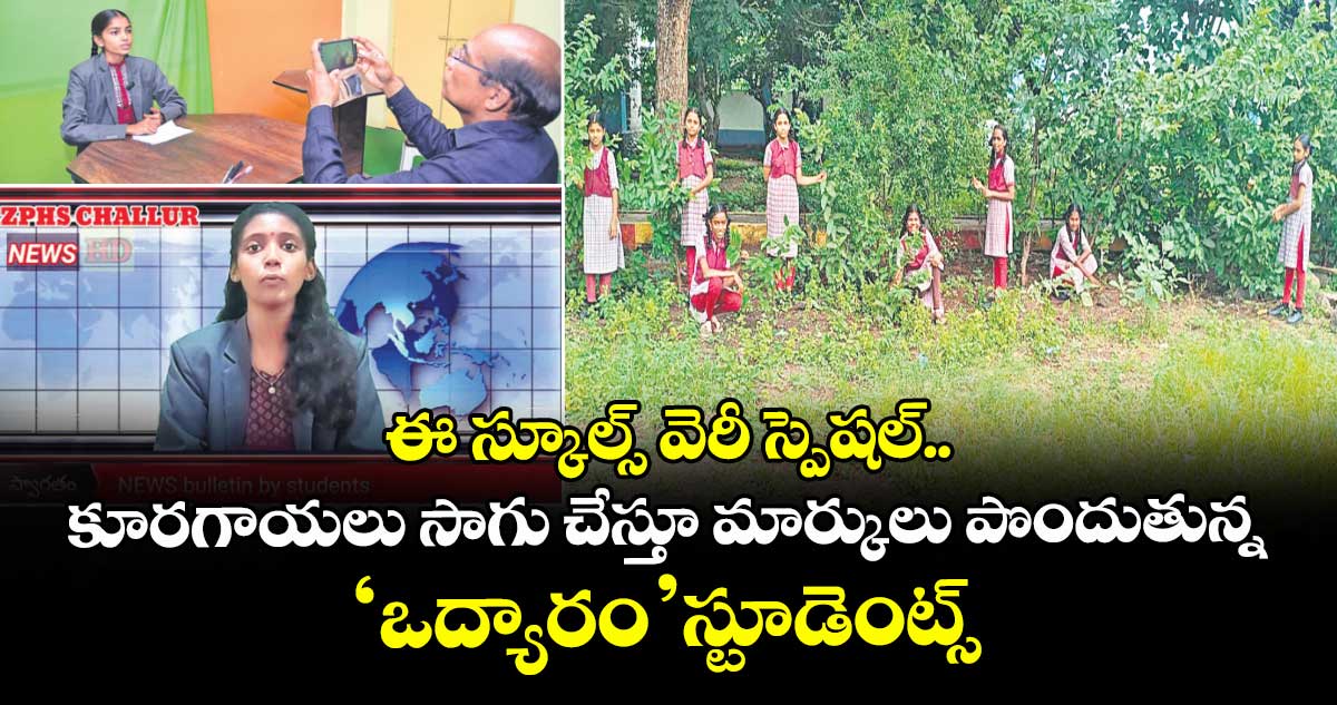 ఈ స్కూల్స్ వెరీ స్పెషల్..కూరగాయలు సాగు చేస్తూ మార్కులు పొందుతున్న ‘ఒద్యారం’ స్టూడెంట్స్‌‌‌‌‌‌‌‌‌‌‌‌‌