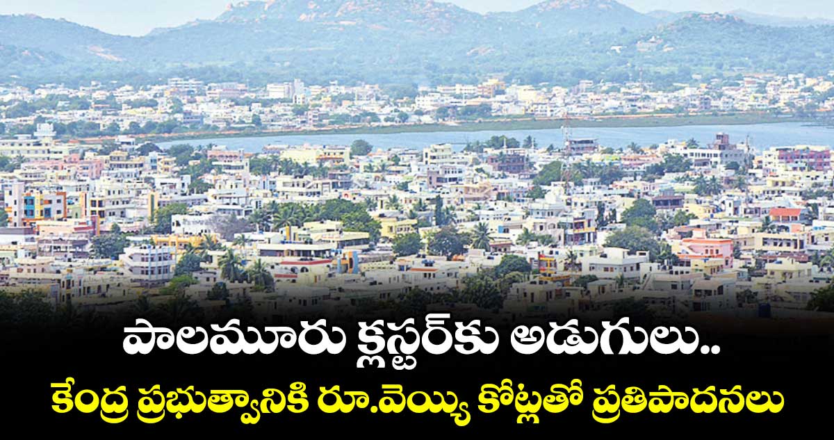 పాలమూరు క్లస్టర్కు అడుగులు..కేంద్ర ప్రభుత్వానికి రూ.వెయ్యి కోట్లతో ప్రతిపాదనలు