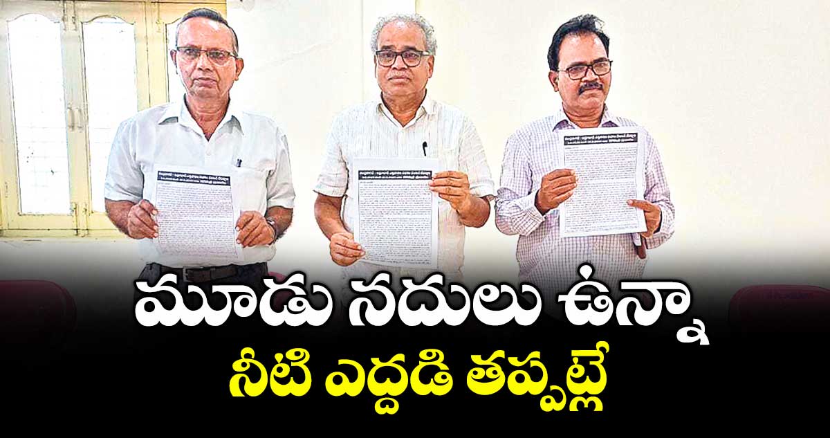 మూడు నదులు ఉన్నా నీటి ఎద్దడి తప్పట్లే : రాఘవాచారి