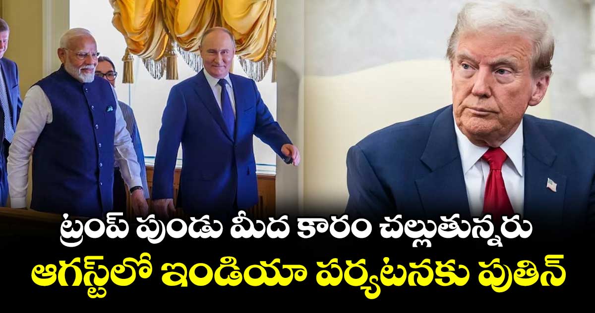ట్రంప్ పుండు మీద కారం చల్లుతున్నరు: 2025 చివర్లో ఇండియా పర్యటనకు పుతిన్
