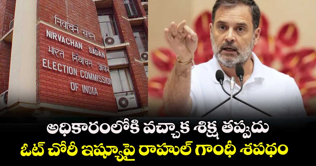 అధికారంలోకి వచ్చాక శిక్ష తప్పుదు: ఓట్ చోరీ ఇష్యూపై రాహుల్ గాంధీ శపథం 