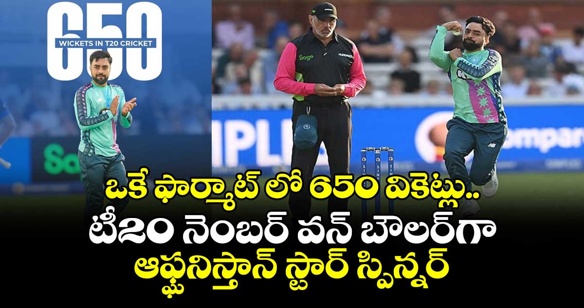 Rashid Khan: ఒకే ఫార్మాట్ లో 650 వికెట్లు.. టీ20 నెంబర్ వన్ బౌలర్గా ఆఫ్ఘనిస్తాన్ స్టార్ స్పిన్నర్