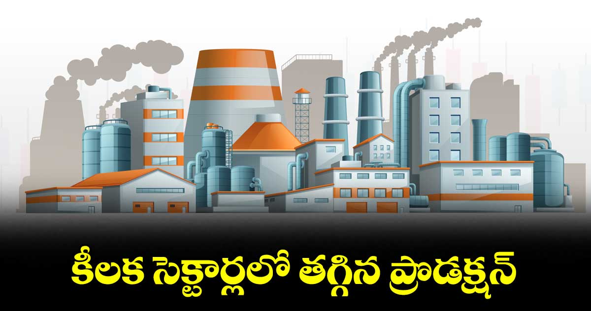 కీలక సెక్టార్లలో తగ్గిన ప్రొడక్షన్‌‌‌‌