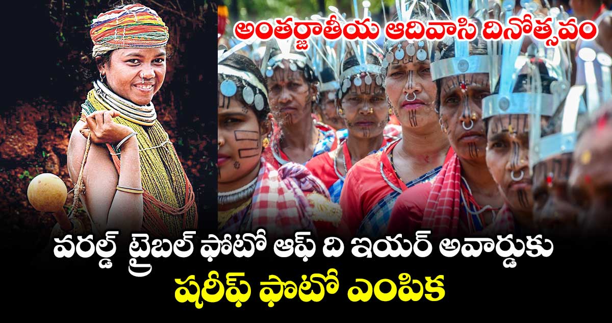 వరల్డ్ ట్రైబల్ ఫోటో ఆఫ్ ది ఇయర్ అవార్డుకు షరీఫ్ ఫొటో ఎంపిక