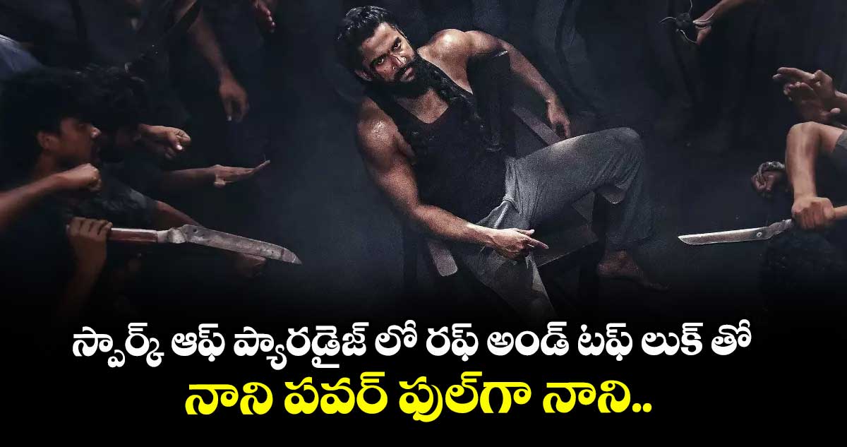 స్పార్క్ ఆఫ్ ప్యారడైజ్ లో రఫ్ అండ్ టఫ్ లుక్ తో నాని పవర్ ఫుల్గా నాని..