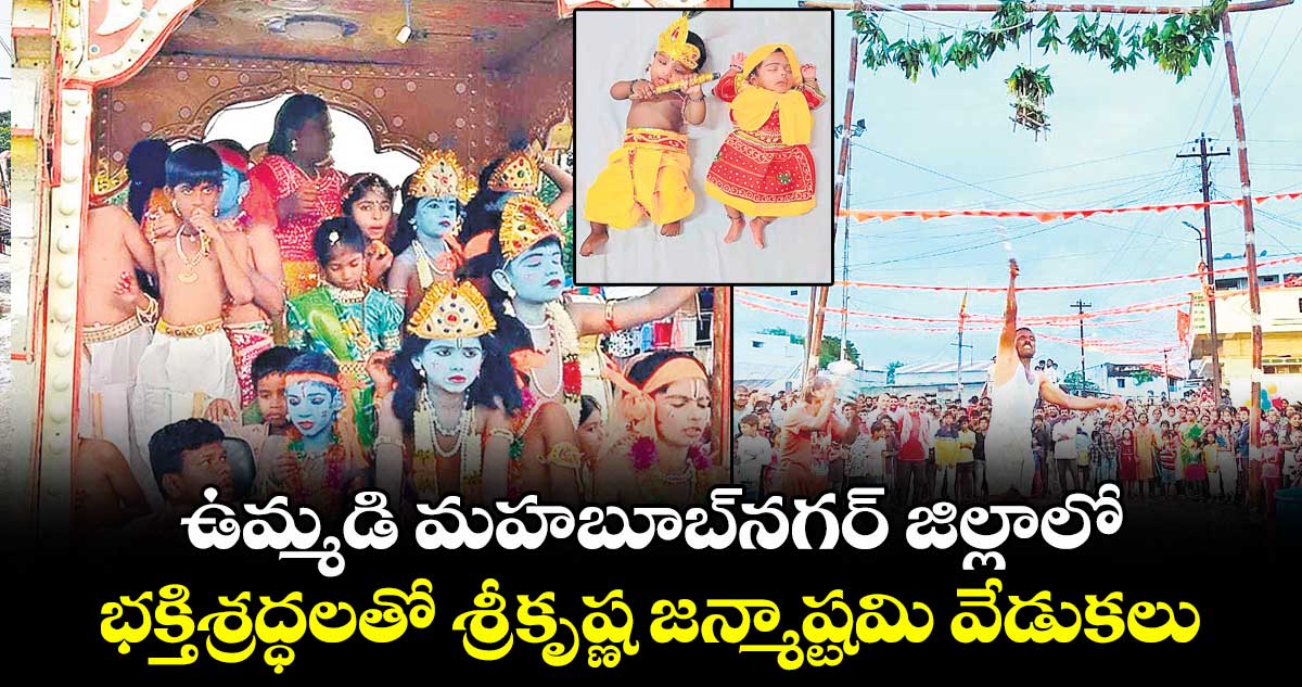ఉమ్మడి మహబూబ్ నగర్ జిల్లాలో భక్తిశ్రద్ధలతో శ్రీకృష్ణ జన్మాష్టమి వేడుకలు