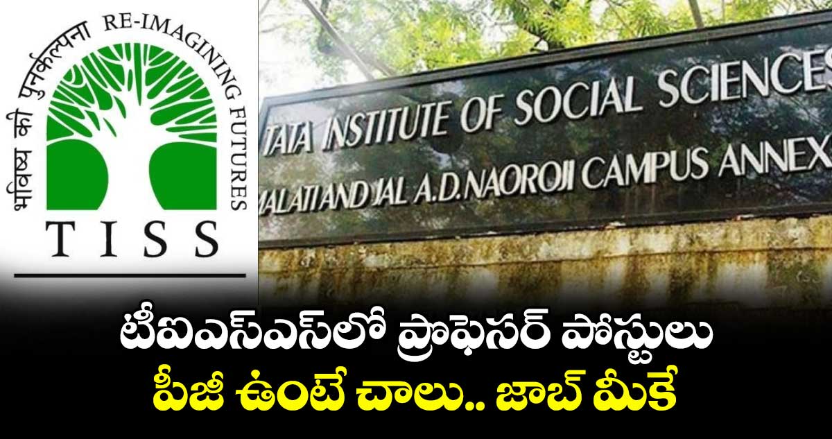 టీఐఎస్ఎస్లో ప్రొఫెసర్ పోస్టులు: పీజీ ఉంటే చాలు.. జాబ్ మీకే.. 