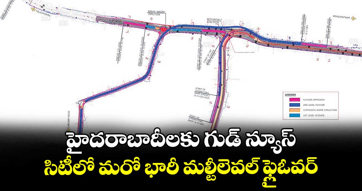 హైదరాబాదీలకు గుడ్ న్యూస్.. సిటీలో మరో భారీ మల్టీలెవల్ ఫ్లైఓవర్.. తీరనున్న ట్రాఫిక్ సమస్య