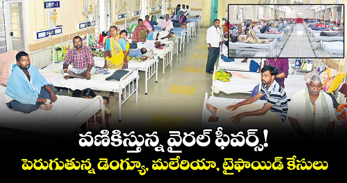 వణికిస్తున్న వైరల్ ఫీవర్స్! పెరుగుతున్న డెంగ్యూ, మలేరియా, టైఫాయిడ్ కేసులు