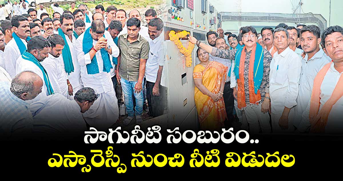 సాగునీటి సంబురం..ఎస్సారెస్పీ నుంచి నీటి విడుదల