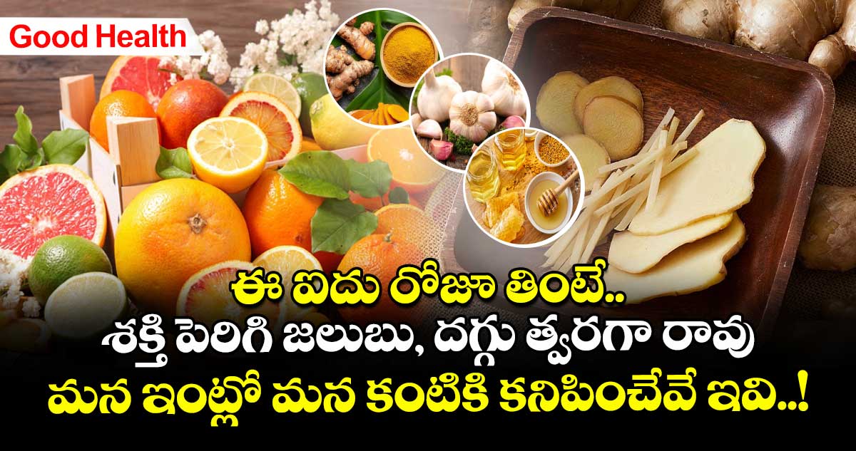 Good Health: ఈ ఐదు రోజూ తింటే.. శక్తి పెరిగి జలుబు, దగ్గు త్వరగా రావు: మన ఇంట్లో మన కంటికి కనిపించేవే ఇవి..!