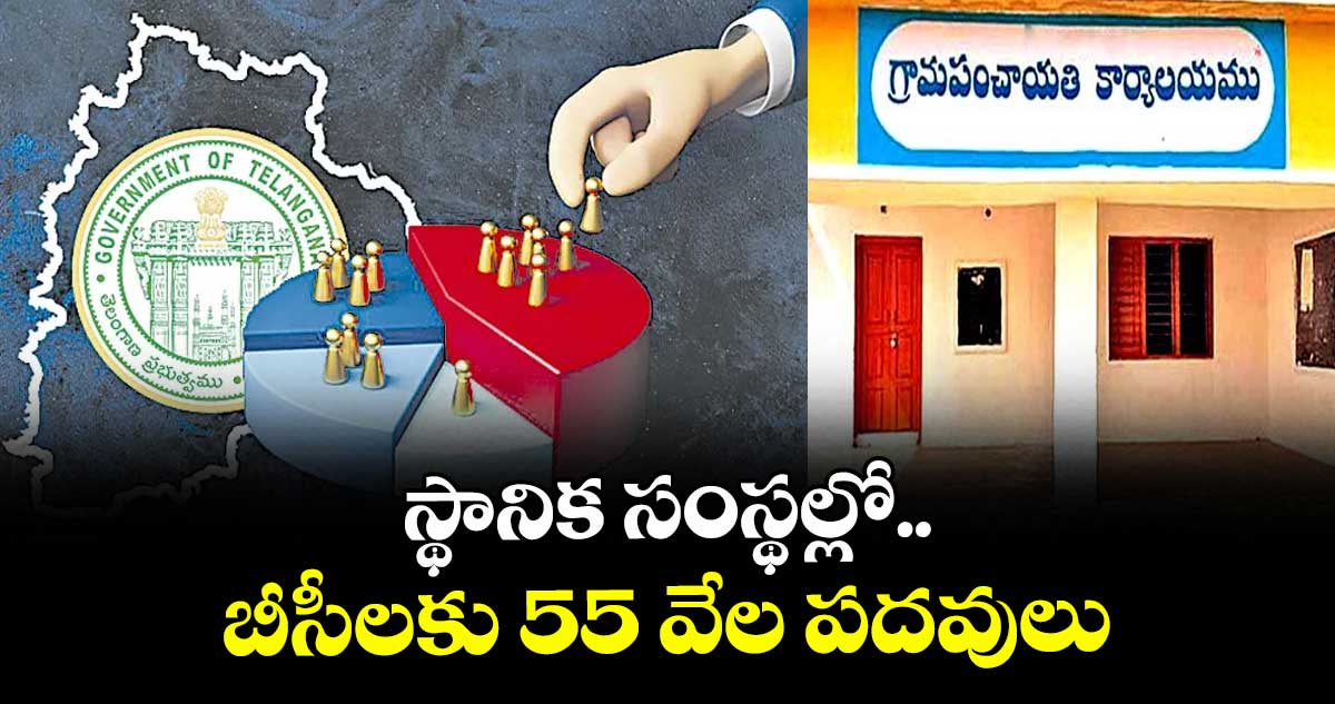 స్థానిక సంస్థల్లో బీసీల‌‌కు 55 వేల పదవులు