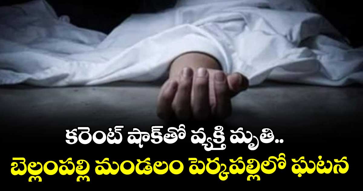 కరెంట్ షాక్తో వ్యక్తి మృతి .. బెల్లంపల్లి మండలం పెర్కపల్లిలో ఘటన