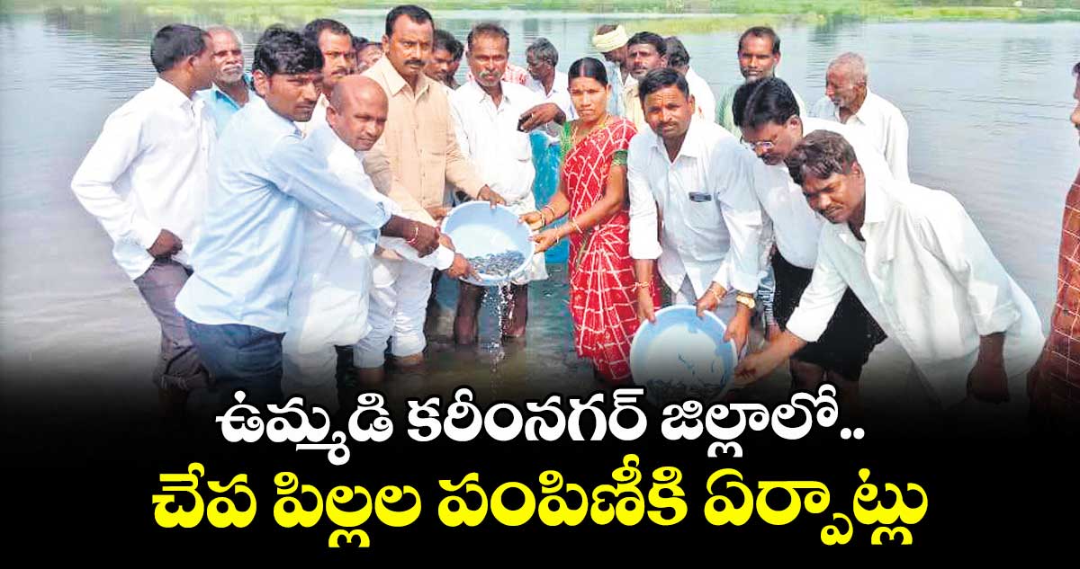 ఉమ్మడి కరీంనగర్ జిల్లాలో చేప పిల్లల పంపిణీకి ఏర్పాట్లు