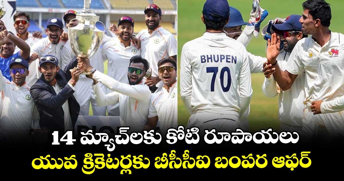 BCCI’s new incentive scheme: 14 మ్యాచ్‌లకు కోటి రూపాయలు.. యువ క్రికెటర్లకు బీసీసీఐ బంపర ఆఫర్