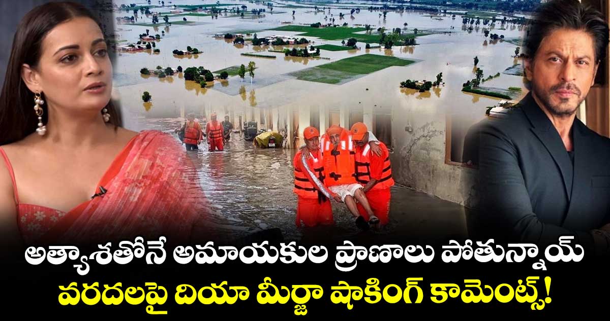 అత్యాశతోనే అమాయకుల ప్రాణాలు పోతున్నాయ్.. వరదలపై దియా మీర్జా షాకింగ్ కామెంట్స్!