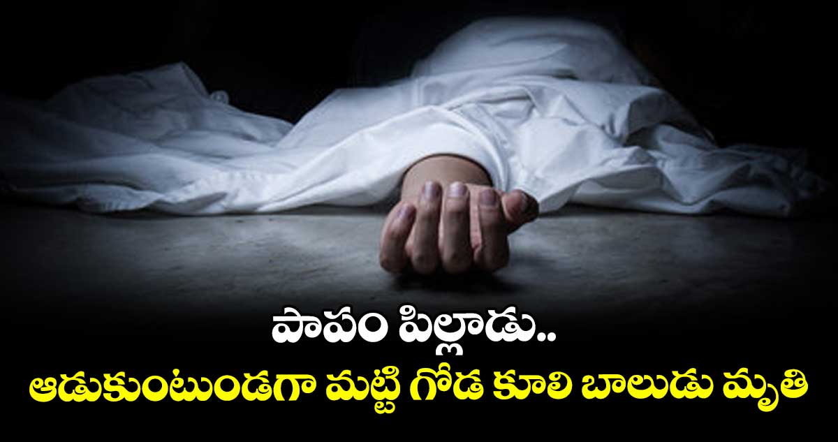 పాపం పిల్లాడు.. ఆడుకుంటుండగా మట్టి గోడ కూలి బాలుడు మృతి