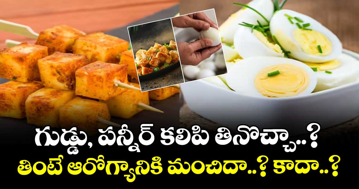 గుడ్డు, పన్నీర్ కలిపి తినొచ్చా..? తింటే ఆరోగ్యానికి మంచిదా..? కాదా..?