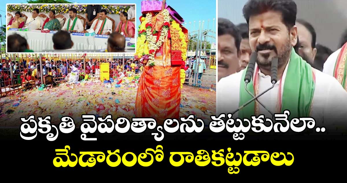ప్రకృతి వైపరిత్యాలను తట్టుకునేలా మేడారంలో రాతికట్టడాలు: సీఎం రేవంత్ 