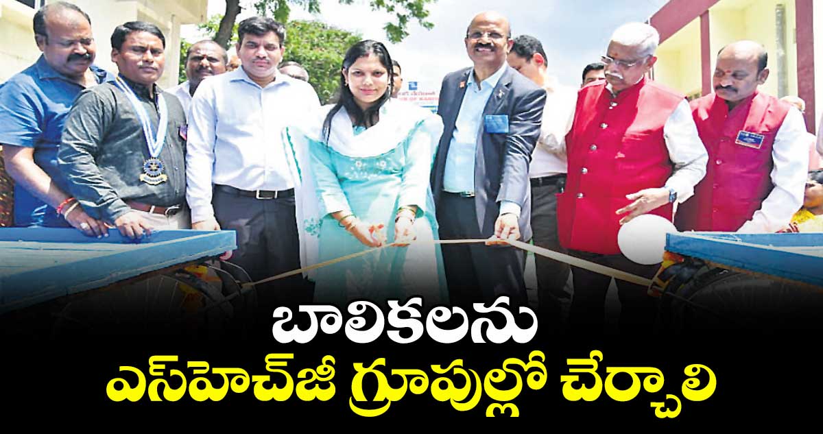 బాలికలను ఎస్హెచ్జీ గ్రూపుల్లో చేర్చాలి : కలెక్టర్ పమేలా సత్పతి