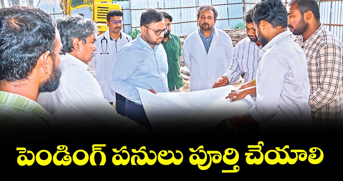పెండింగ్ పనులు పూర్తి చేయాలి : తేజస్ నంద్ లాల్ పవార్