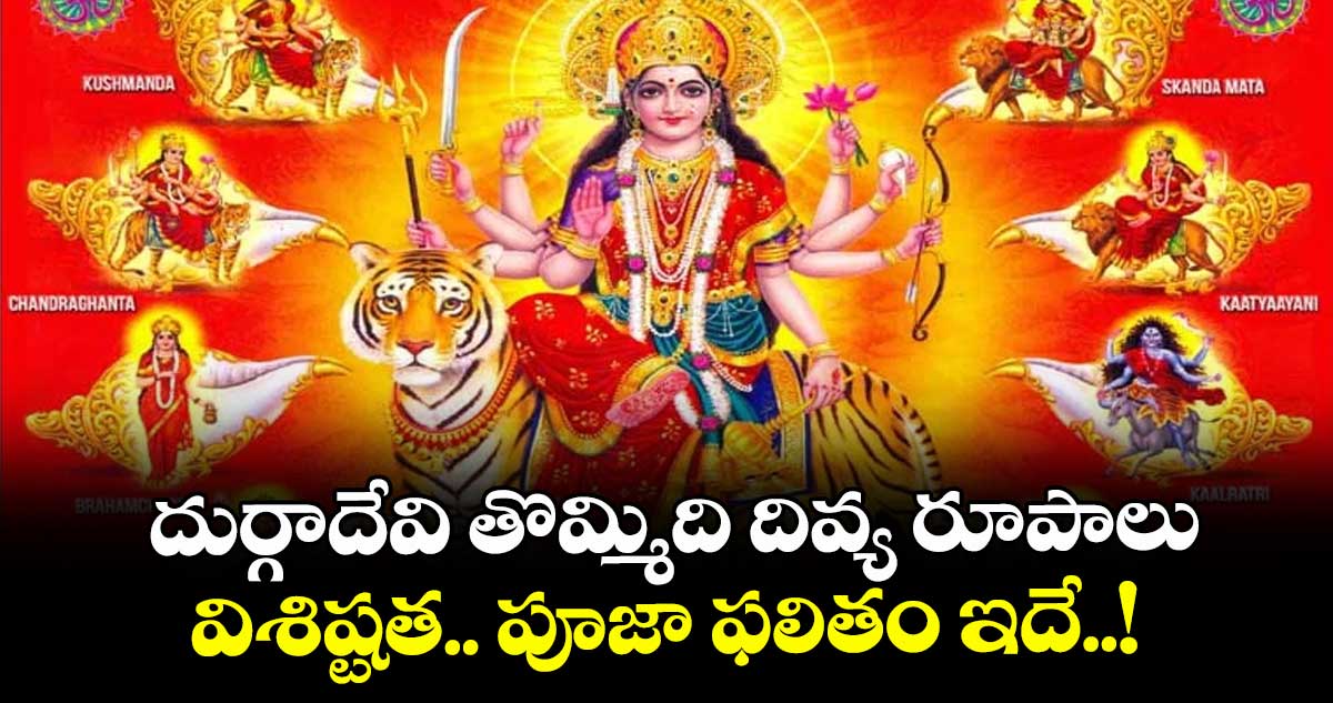 Dasara 2025: దుర్గాదేవి తొమ్మిది దివ్య రూపాలు..విశిష్టత.. పూజా ఫలితం ఇదే..!