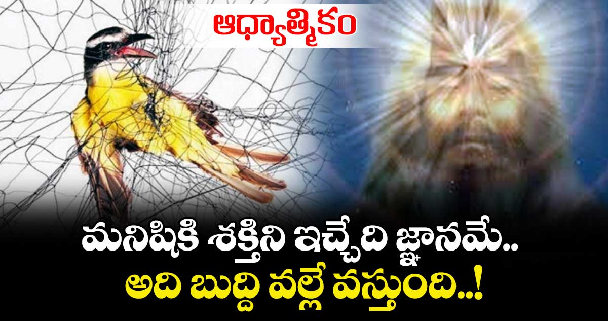 ఆధ్యాత్మికం : మనిషికి శక్తిని ఇచ్చేది జ్ఞానమే.. అది బుద్ది వల్లే వస్తుంది..!