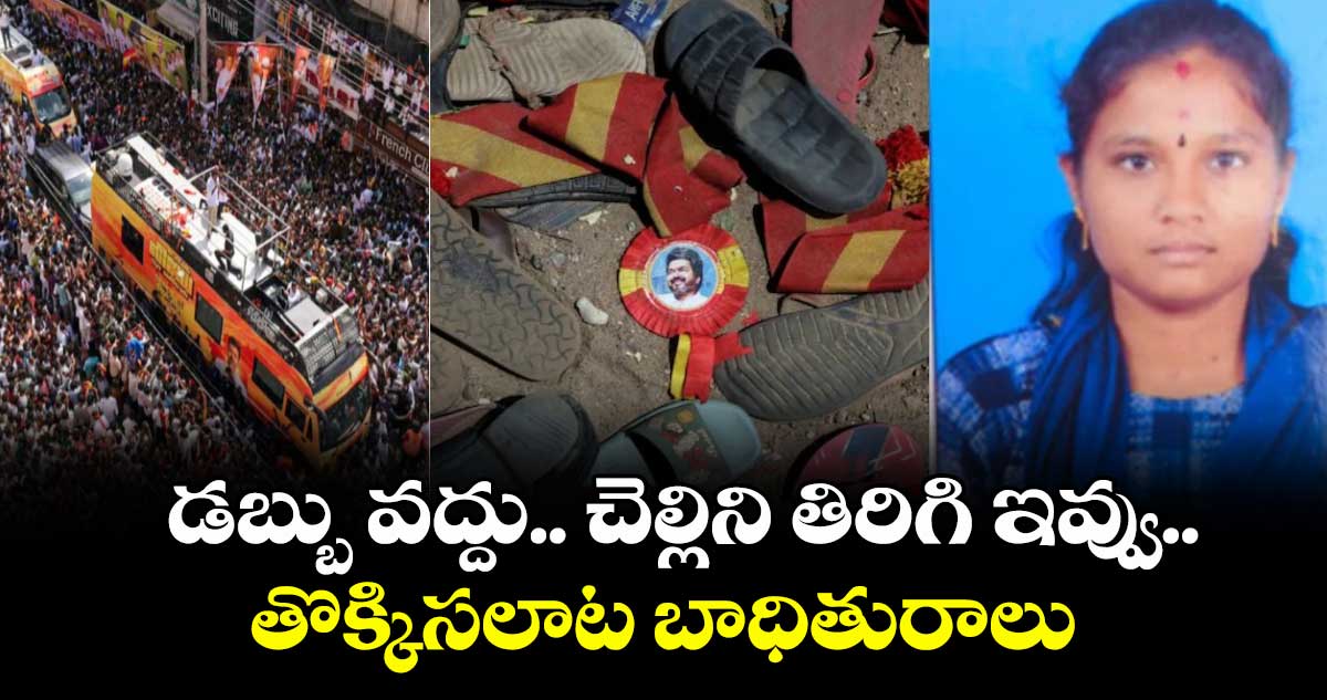 TVK Stampede: డబ్బు వద్దు.. చెల్లిని తిరిగి ఇవ్వు..తొక్కిసలాట బాధితురాలు