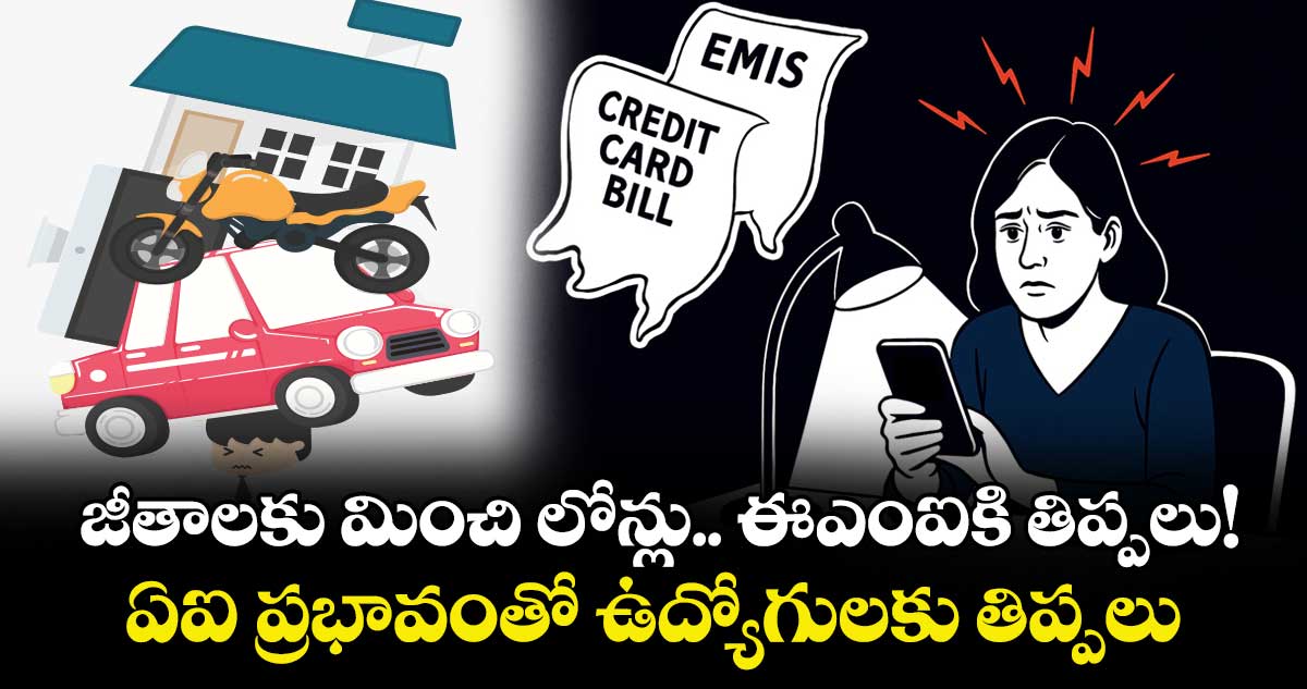 జీతాలకు మించి లోన్లు ..ఈఎంఐకి తిప్పలు!..ఏఐ ప్రభావంతో ఉద్యోగులకు తిప్పలు