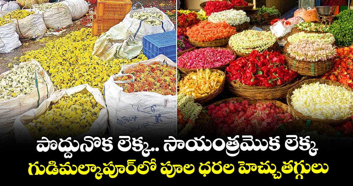పొద్దునొక లెక్క.. సాయంత్రమొక లెక్క.. గుడిమల్కాపూర్లో పూల ధరల హెచ్చుతగ్గులు