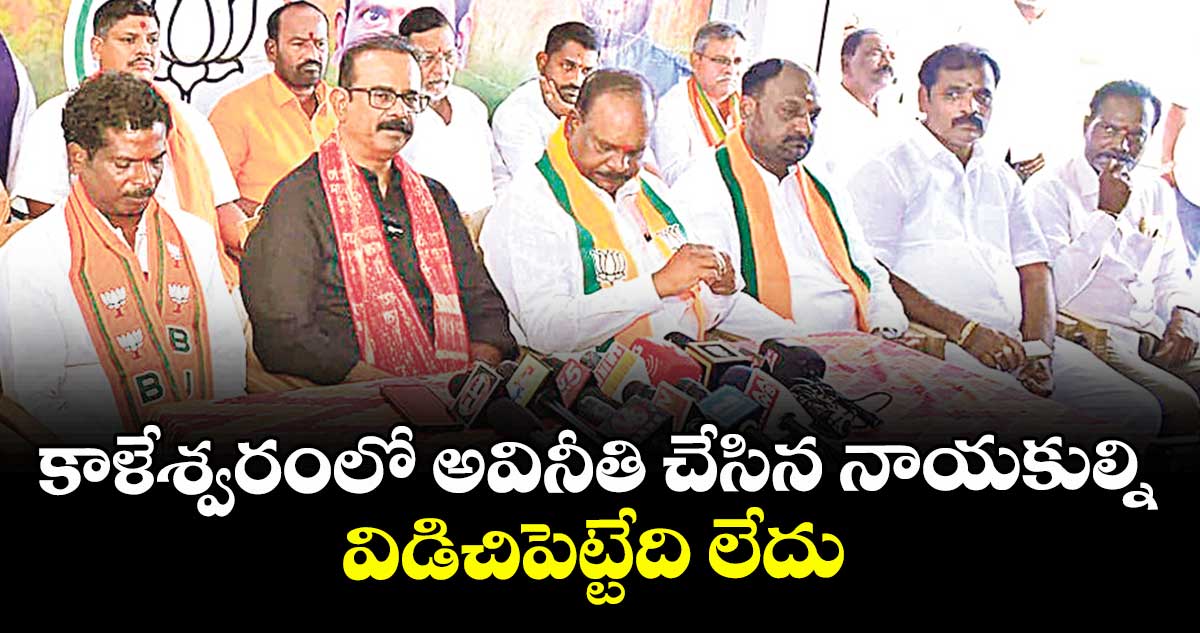 కాళేశ్వరంలో అవినీతి చేసిన నాయకుల్ని విడిచిపెట్టేది లేదు : మాజీ ఎంపీ బూర నర్సయ్య గౌడ్ 