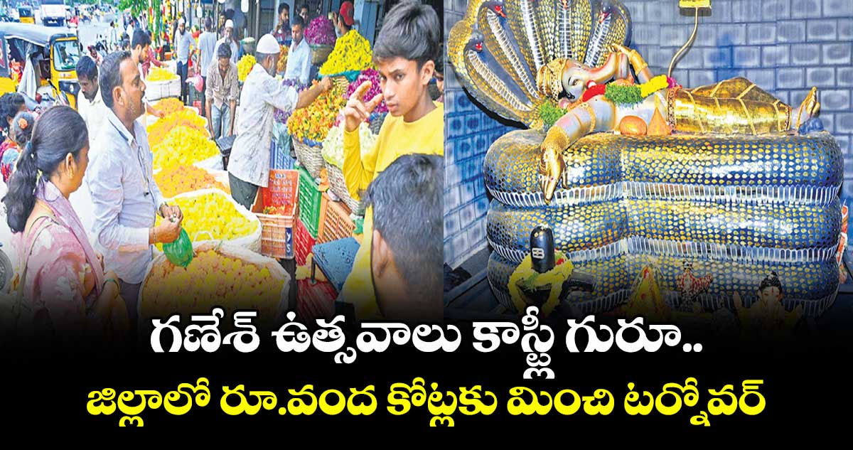 గణేశ్ ఉత్సవాలు కాస్ట్లీ గురూ.. జిల్లాలో రూ.వంద కోట్లకు మించి టర్నోవర్